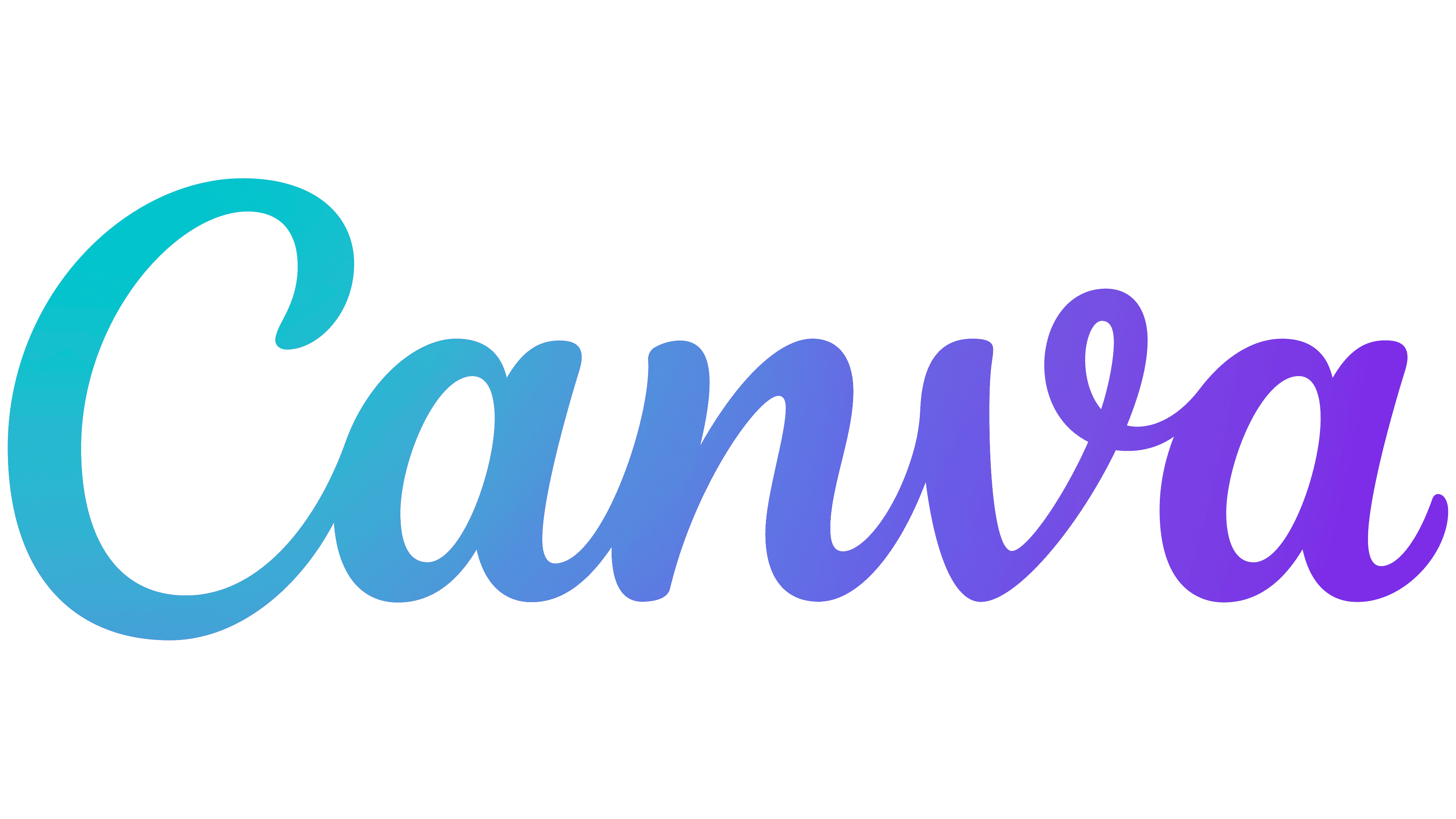Logo della piattaforma Canva di colore azzurro e viola