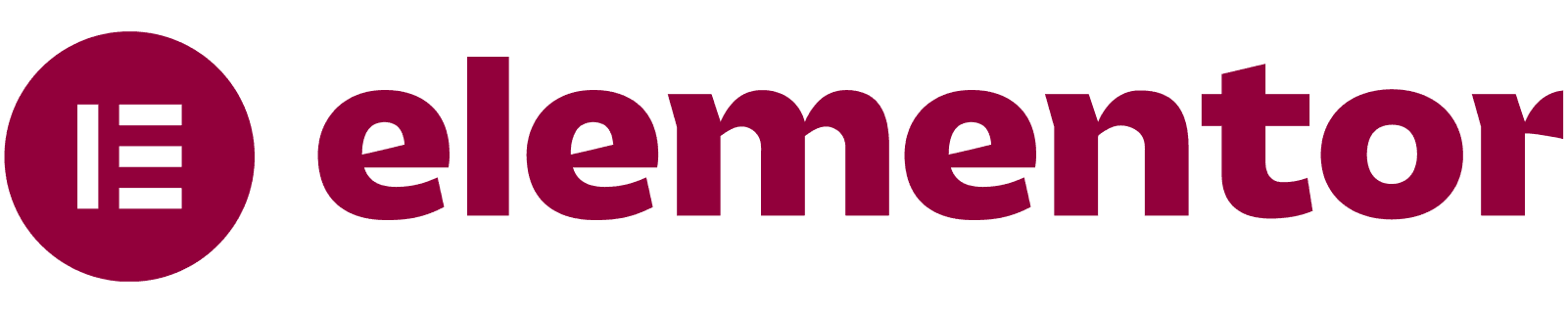 Logo di Elementor di colore rosso