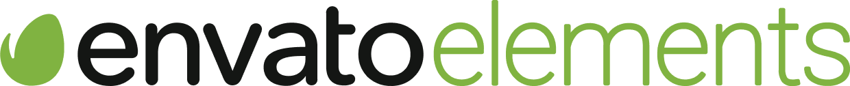 Logo della piattaforma Envato di colore nero e verde