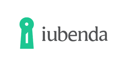 Logo di Iubenda di colore grigio e verde